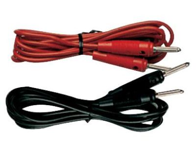 Cavetto elettroterapie F9074 - spinotti mm 4 x 2 mt