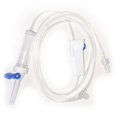 Deflussore a 2 vie con punto d'infusione ad Y e raccordo Luer Lock - Tubo 150 cm