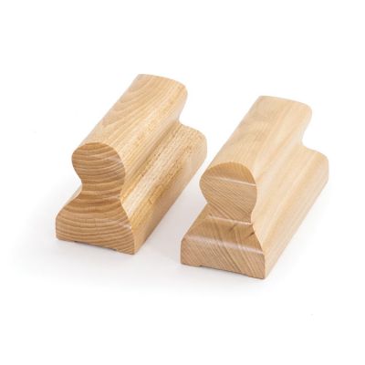 Coppia di appoggi Baumann in legno massiccio - piccoli 