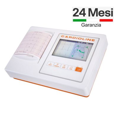 ECG CARDIOLINE ECG100L FULL - Elettrocardiografo a 3-6 canali interpretativo