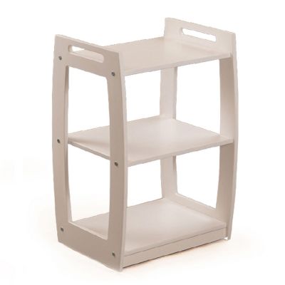 Carrello in legno MDF con ruote - 3 ripiani