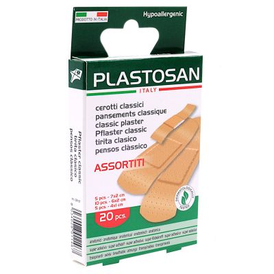 Cerotti Strips PLASTOSAN assortito 3 formati (conf. 20 pz.)