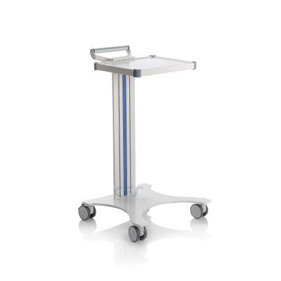 Carrello in alluminio e acciaio EOLO CI100 - Base + 1 ripiano mm 300 x 400