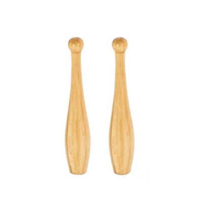 Coppia di clave in legno verniciate - piccole