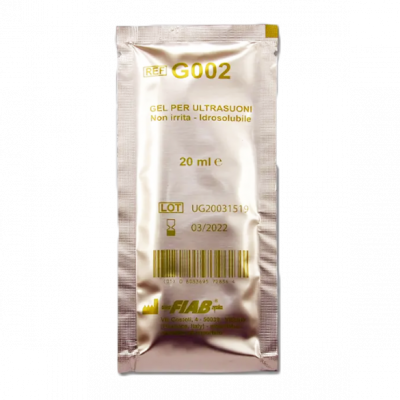 Gel per Ultrasuoni  e Luce Pulsata incolore FIAB G002 - Bustina da 20 ml.