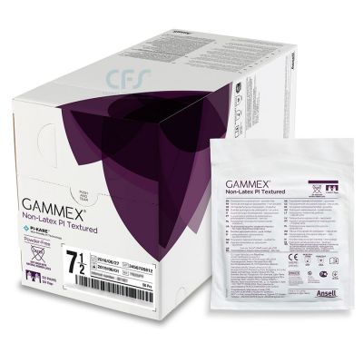 Guanti chirurgici sterili in poliisoprene senza polvere GAMMEX PI (50 paia)