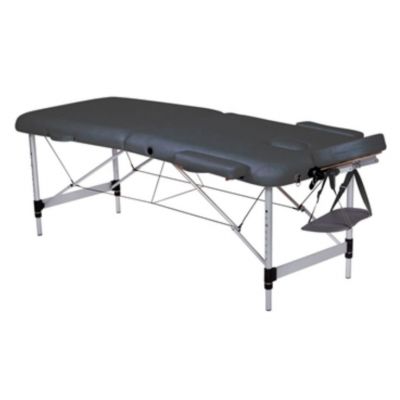 Lettino da massaggio pieghevole in alluminio ad altezza regolabile - Nero  su CFS PRODOTTI MEDICALI