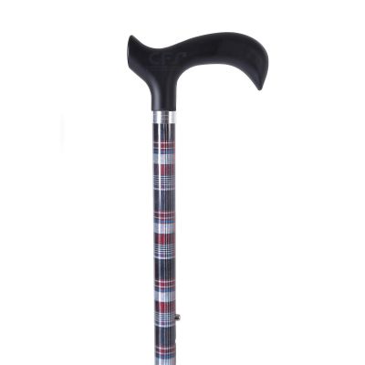 Bastone in alluminio regolabile BRIO RP169-6 - Fantasia tartan