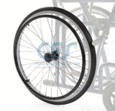 Ruote posteriori in PU Ø 50 cm CPR621 per carrozzine ARDEA Skinny (coppia)