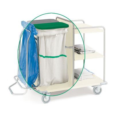 Sacco per carrelli biancheria - Lavabile - Banda verde