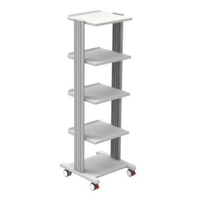 Carrello in alluminio SMART - 5 ripiani mm 360 x 400