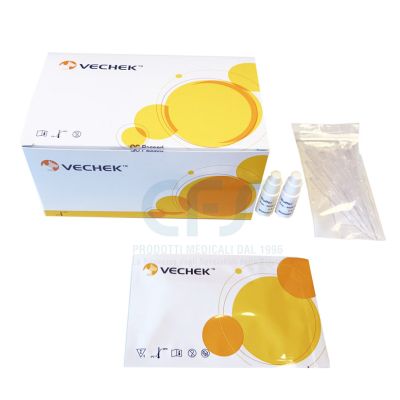Test rapido veterinario a cassetta VECHEK Combo per anticorpo FIV + antigene FeLV (conf. 10 test)