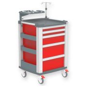 Carrello Emergenza Compact Kart - 5 Cassetti - Rosso