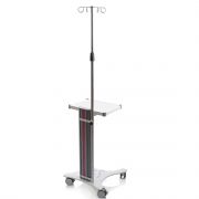 Asta da flebo in acciaio inox per carrelli MODULAR 