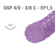 Sutura sintetica DARVIN DD515 - USP 4/0 - 3/8 C - EP1,5 - mm 18,7- Filo 70 cm