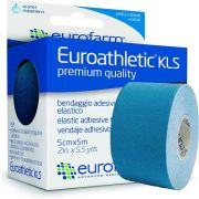 Tape neuromuscolare EUROATHLETICS KLS cm 5 x 5 mt - Blu