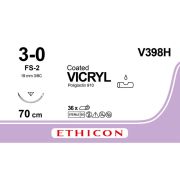 Sutura Ethicon VICRYL V398H - 3-0, Ago 3/8 FS-2 mm 19 - Viola (Conf. 36 pz.)